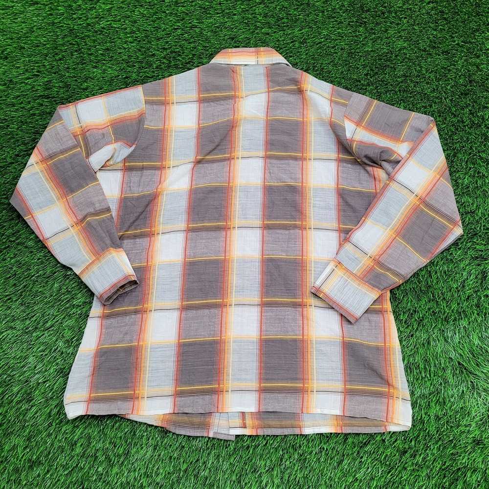 Van Heusen Vintage 80s Baracuta Plaid Button Shir… - image 2