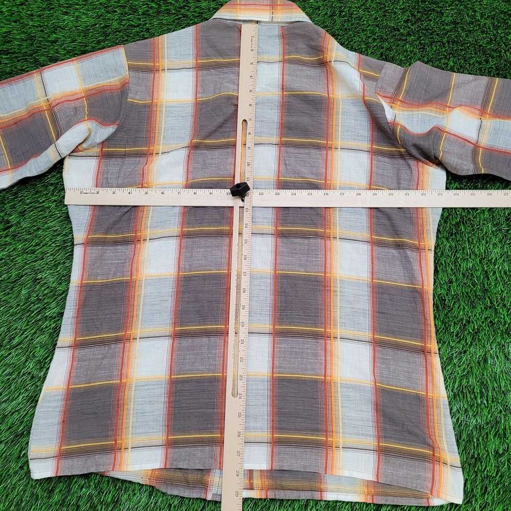 Van Heusen Vintage 80s Baracuta Plaid Button Shir… - image 4