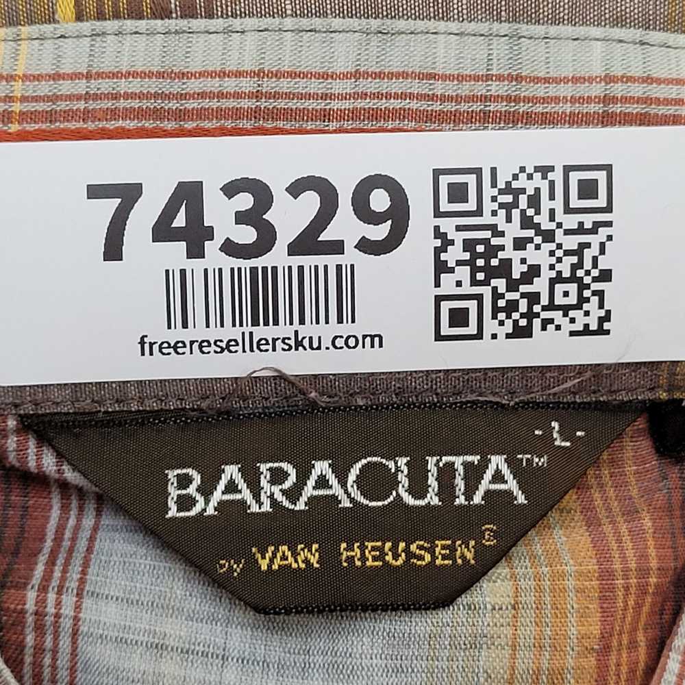 Van Heusen Vintage 80s Baracuta Plaid Button Shir… - image 7