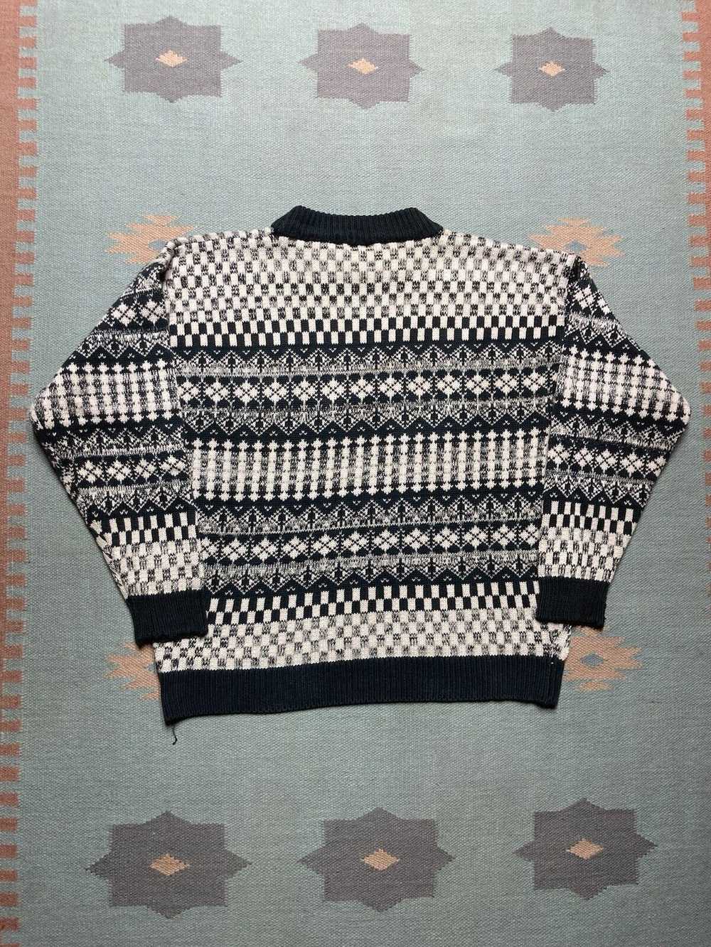 Streetwear × Vintage VTG sweater ramie knit heavy… - image 6