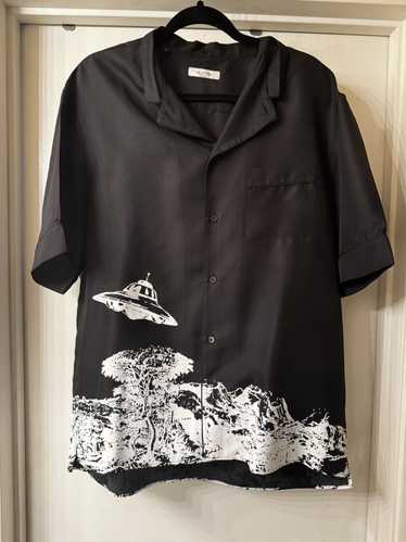 Valentino Rare Black Valentino Button Up shirt