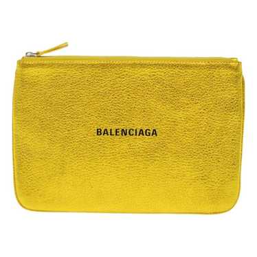 Balenciaga Everyday leather clutch bag