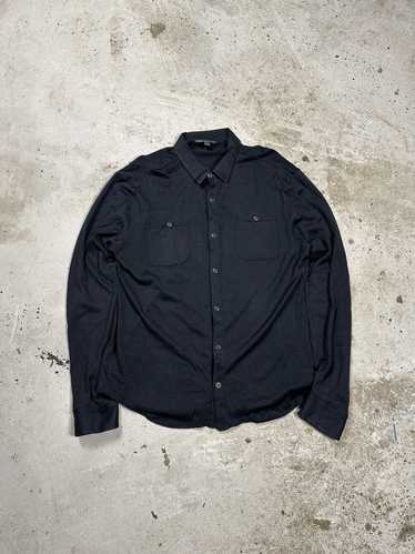 John Varvatos John Varvatos USA Silk Black Shirt … - image 1