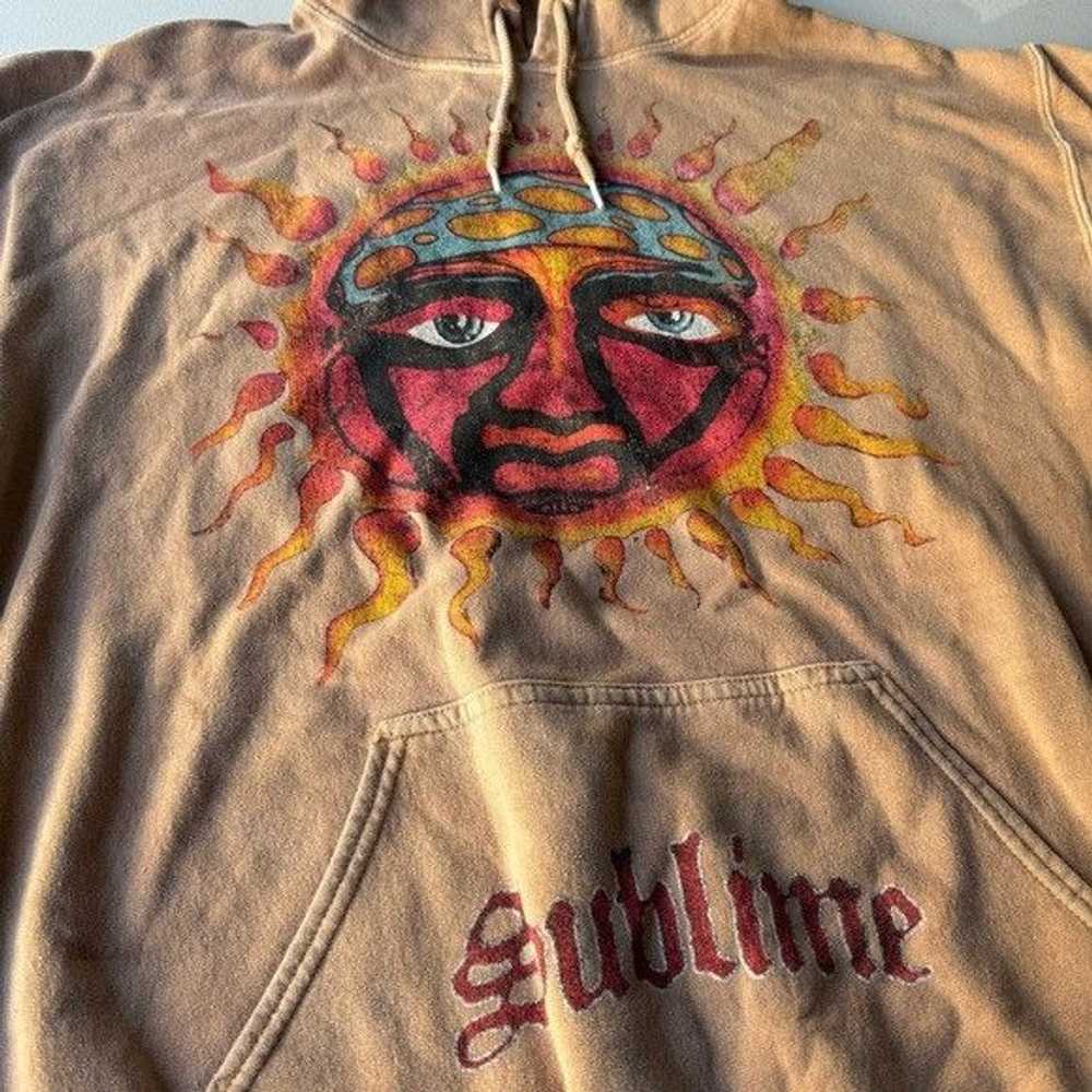 Band Tees × Sublime SUBLIME WASHED BROWN HOODIE S… - image 2