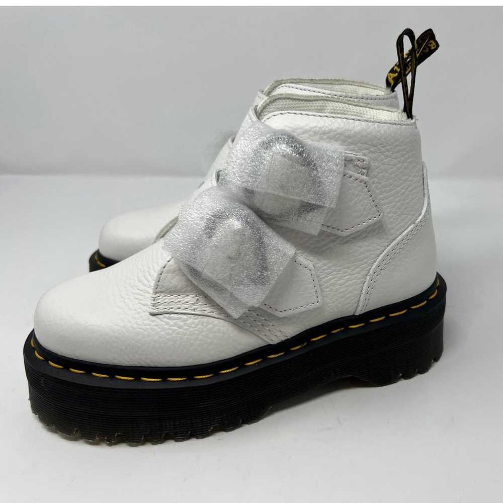 Dr. Martens Devon Heart Leather Platform Boots SI… - image 5