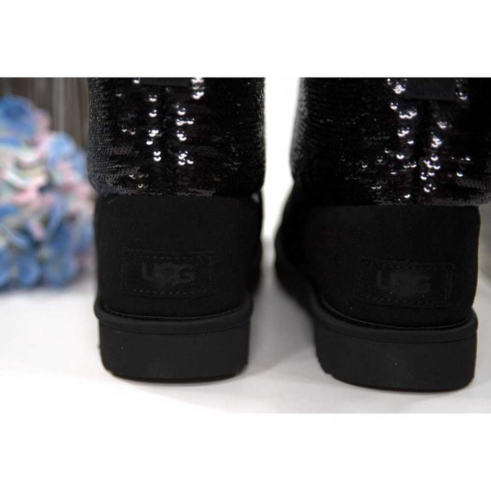 UGG Classic Mini Mirror Ball Black Sequin Sheepsk… - image 4