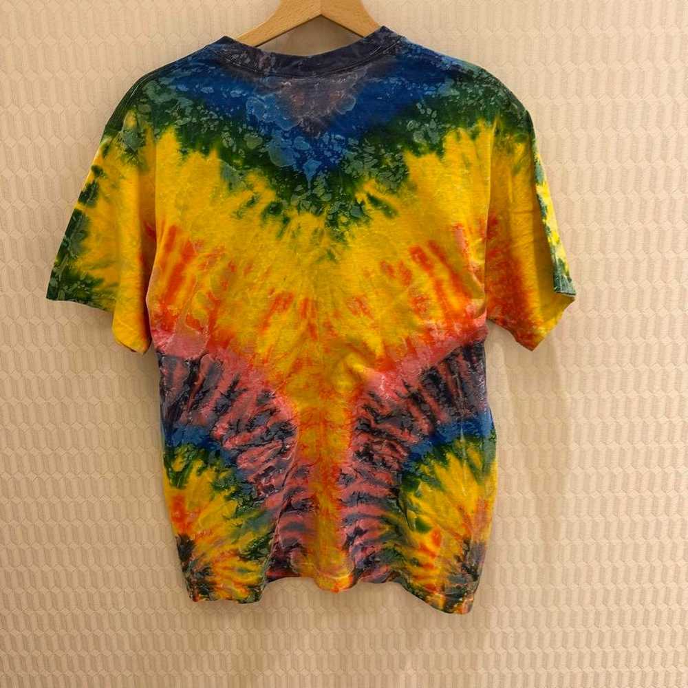 Vintage tie-dye embroidered unisex T-shirt from t… - image 3