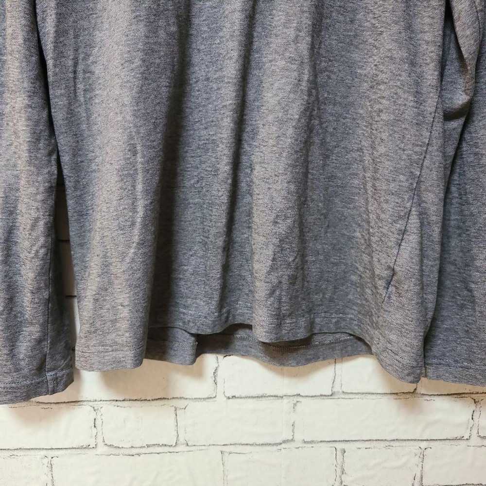 CAFE SOHO Men's Long T-shirt V-Neck Grey Size M S… - image 2