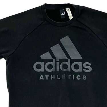 adidas short-sleeve crew neck sweatshirt M black