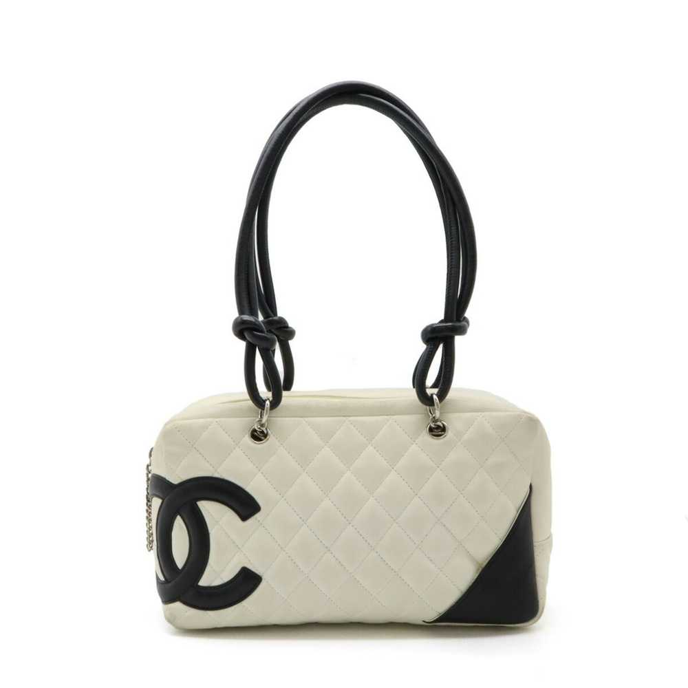 Chanel CHANEL Cambon Line Bag Bowling Shoulder Le… - image 1