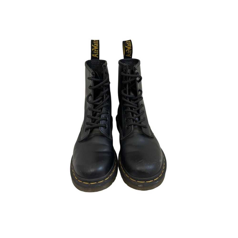 Dr. Marten's Black Leather Combat Boots Size Wome… - image 2