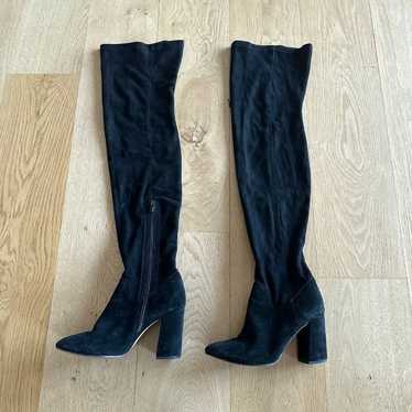 Seychelles Over The Knee Tall Boots in Black Suede - image 1