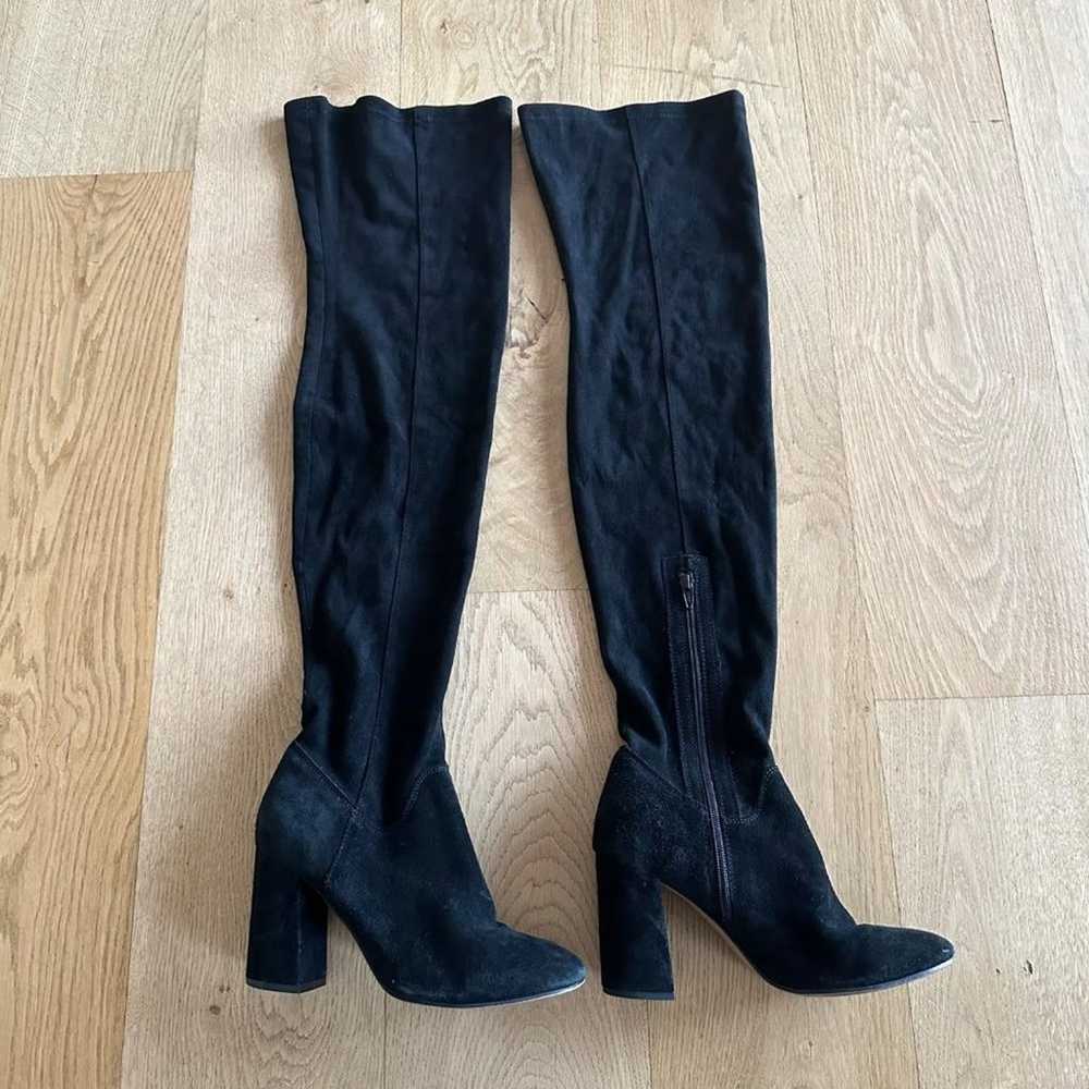 Seychelles Over The Knee Tall Boots in Black Suede - image 2