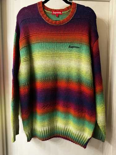 Supreme SUPREME GRADIENT STRIPE SWEATER