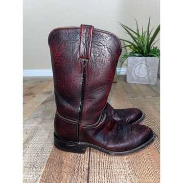 LUCCHESE black cherry boots 6.5B - image 1