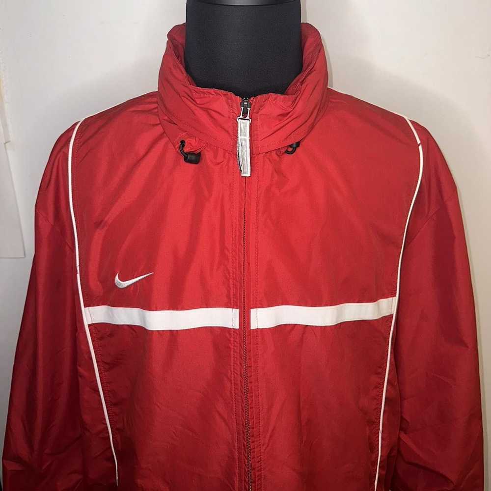 Nike × Vintage Nike Vintage Soccer Red/White Jack… - image 4