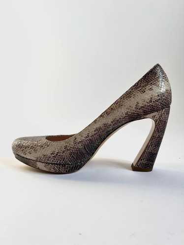 靴 Archive miu miu square toe Python pumps Miu Miu Python-Printed Leather Pumps | Neiman Marcus