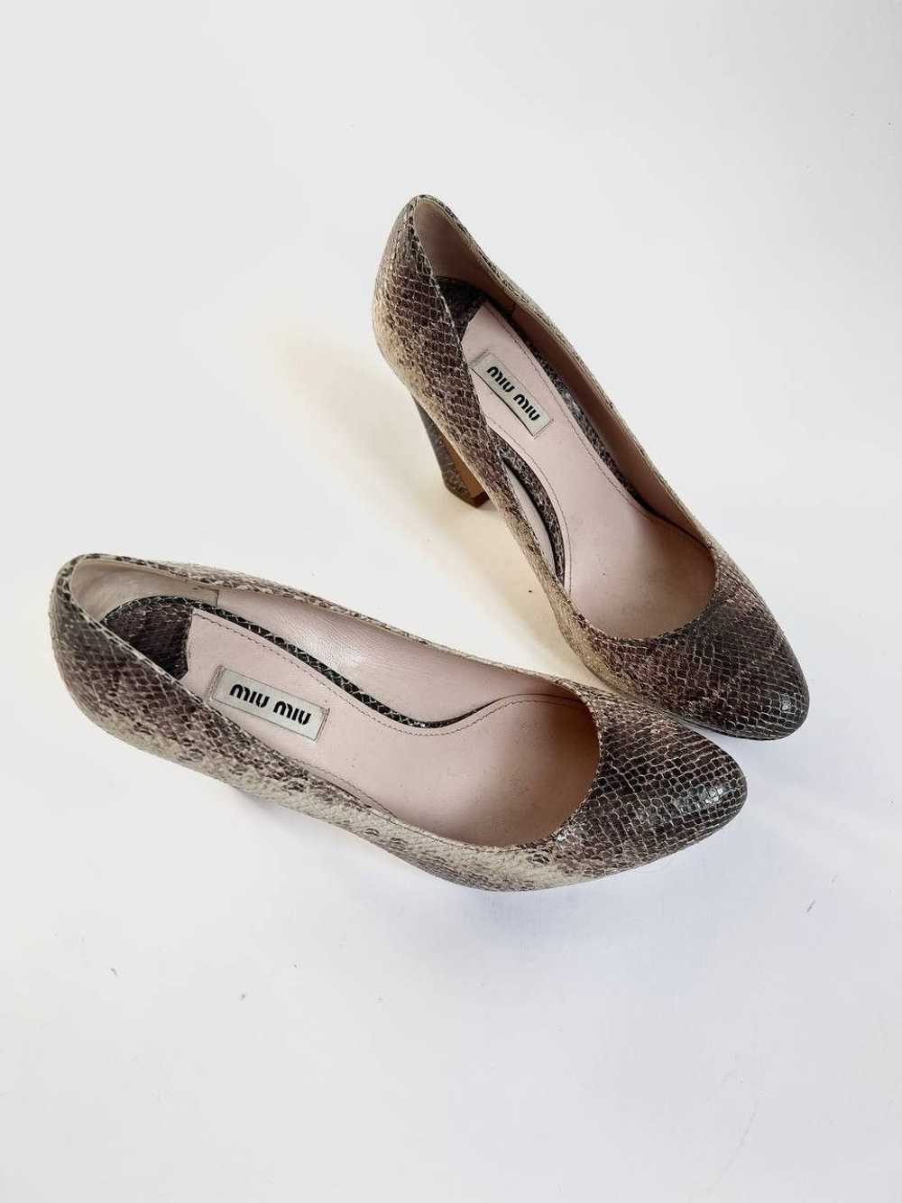 Miu Miu Miu Miu Python High Heels FW99 - image 3