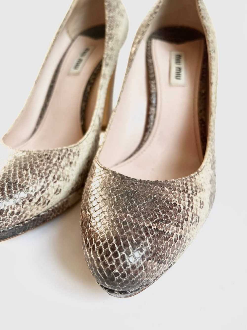 Miu Miu Miu Miu Python High Heels FW99 - image 6