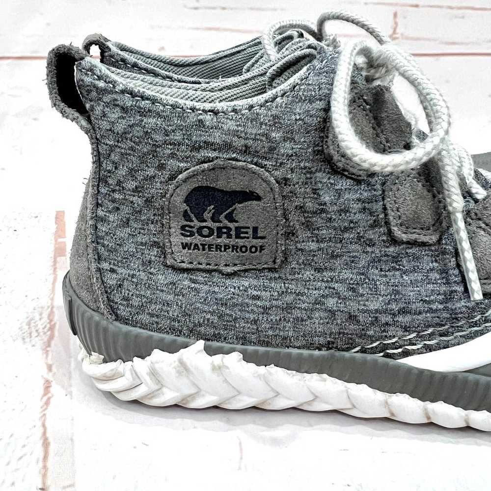 Sorel Out-N-About Plus Grey Knit Waterproof Duck … - image 6