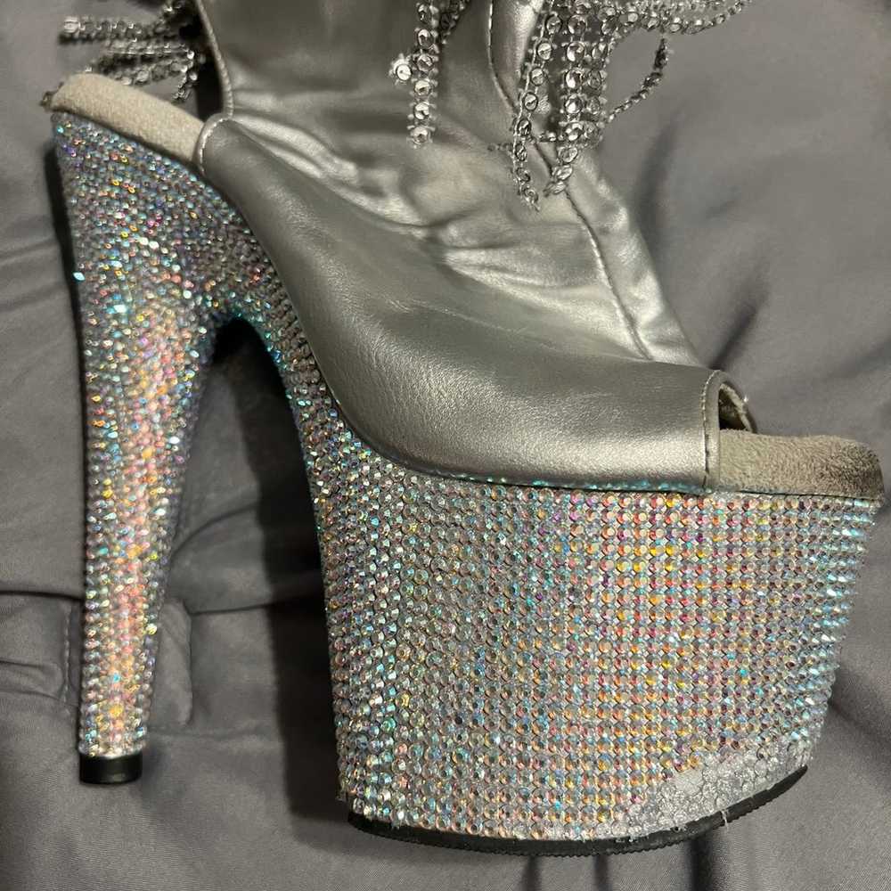 Pleaser Bejeweled Boots size 7 - image 10