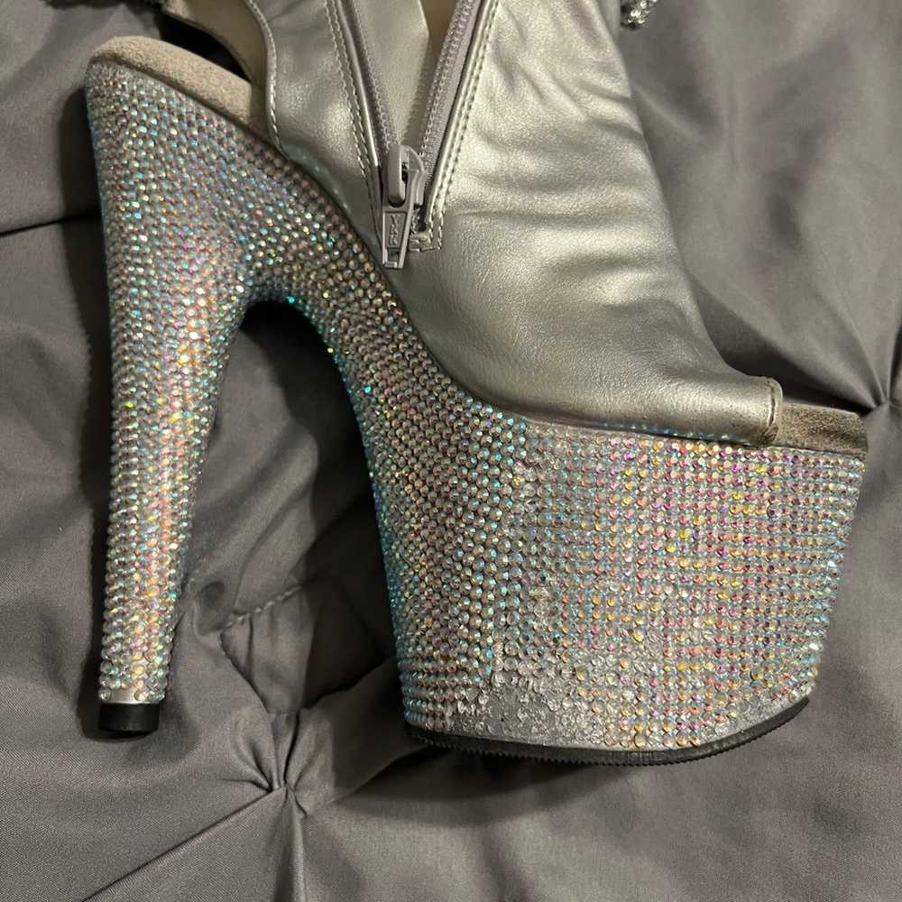 Pleaser Bejeweled Boots size 7 - image 8