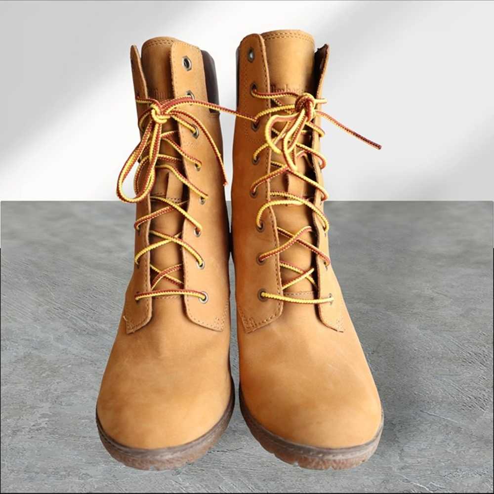 Timberland Glancy 6 inch Lace-Up Boots, Tan Suede… - image 2