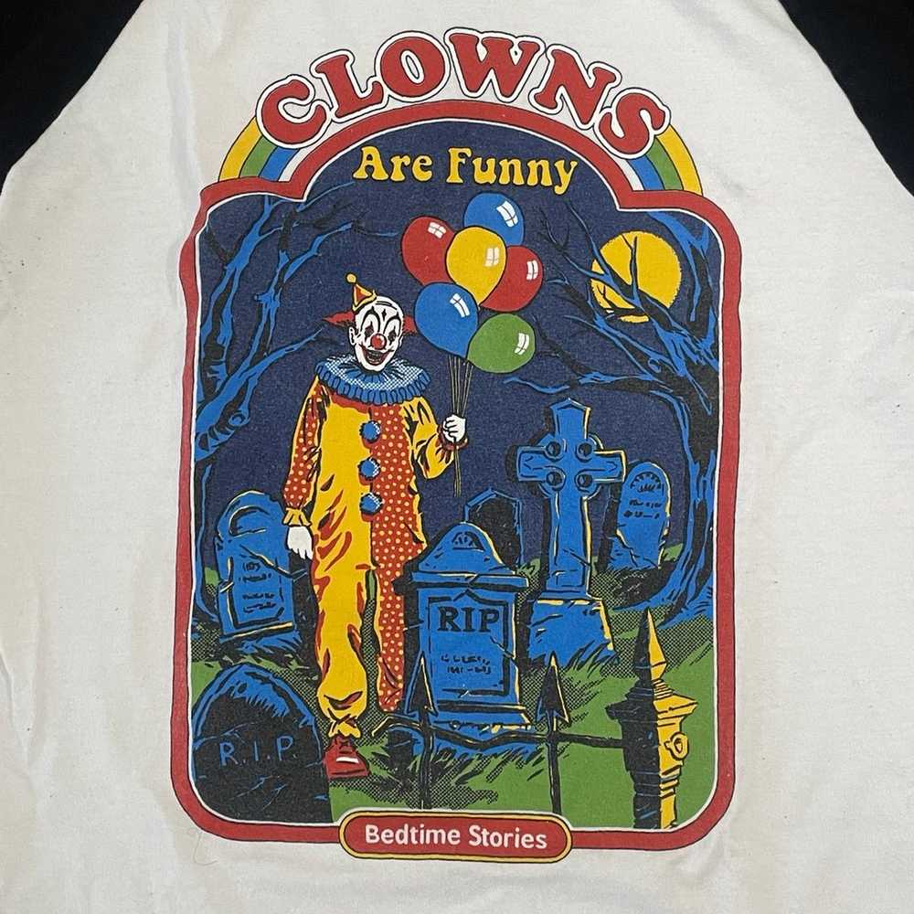 Steven Rhodes “Clowns are funny” Unisex Baseball … - image 3