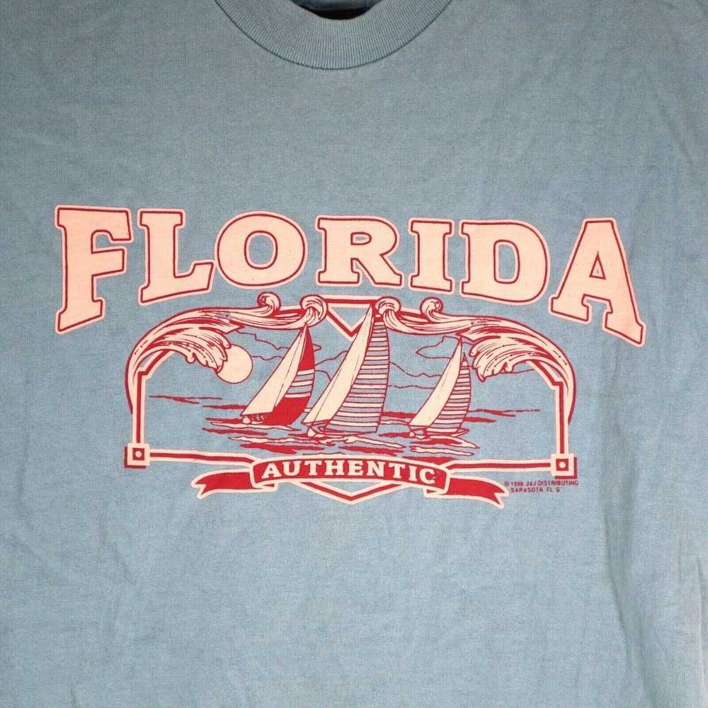 Florida Authentic Vintage Single Stitch Tshirt 19… - image 2