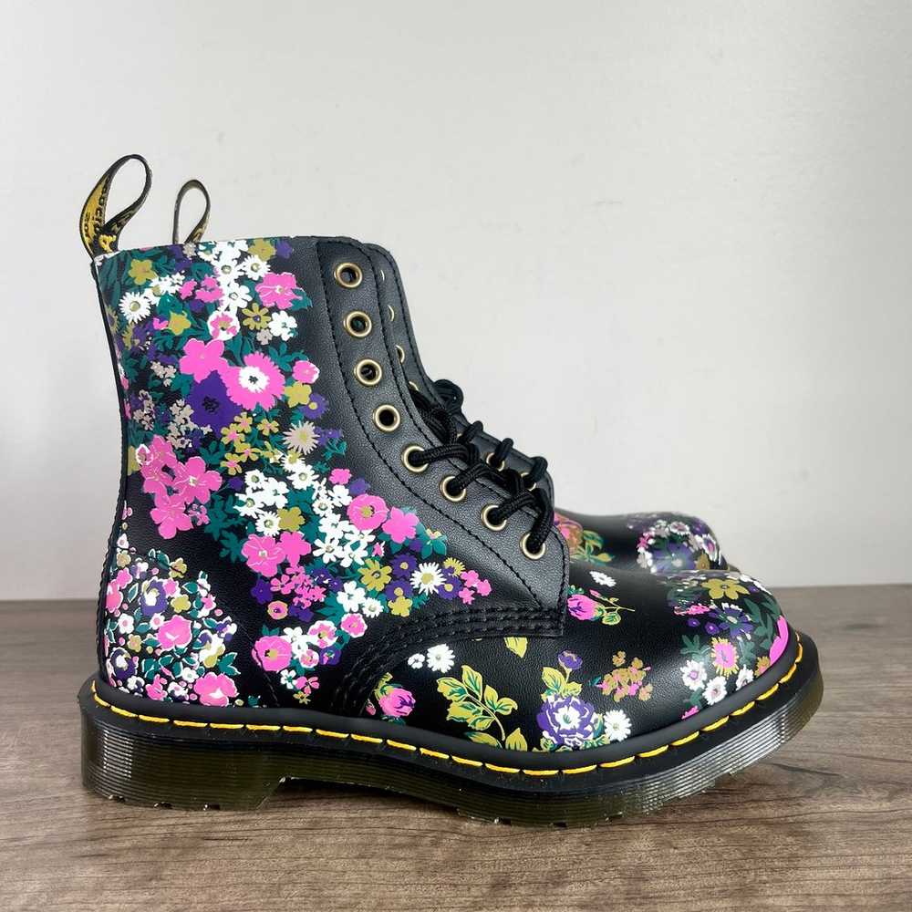 Dr. Martens 1460 Pascal Black Floral Women's Boot… - image 1