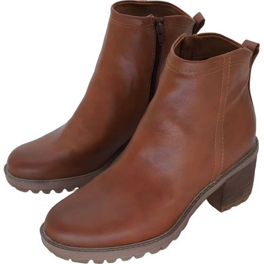 ZODIAC Women's Greyson Booties in Cognac Faux Lea… - image 2