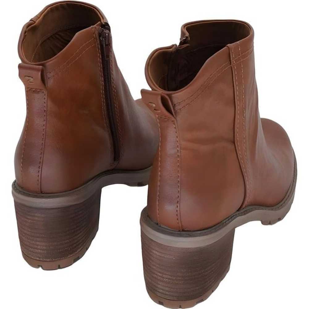 ZODIAC Women's Greyson Booties in Cognac Faux Lea… - image 3