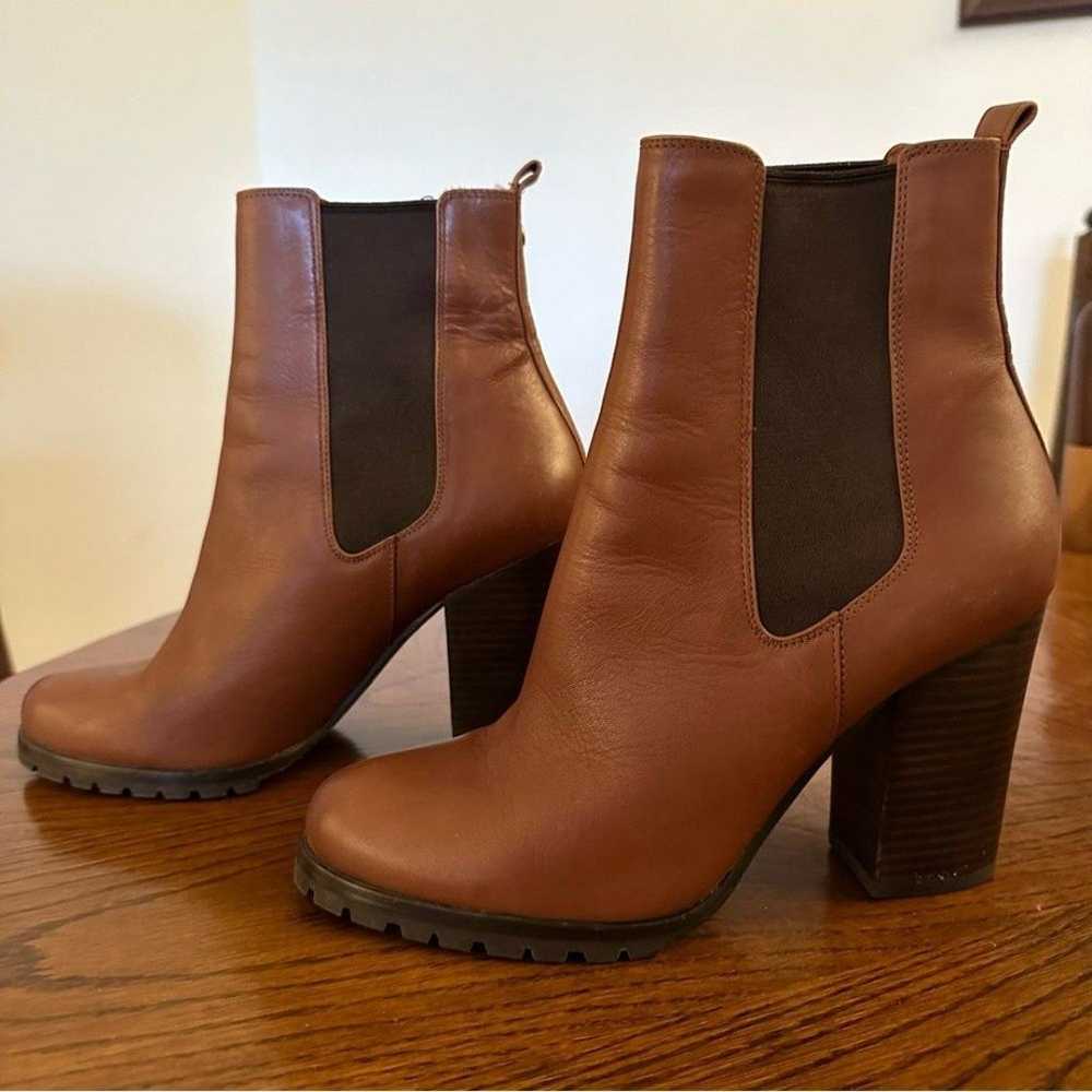 COACH Odelle Sydney Leather Ankle Boots Block Hee… - image 3