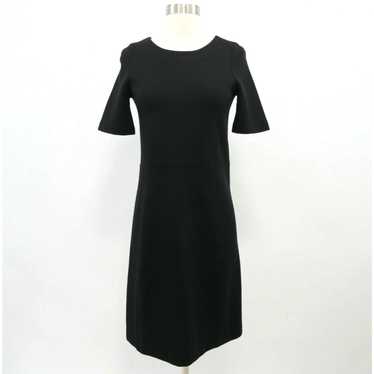 J.Crew J. CREW Shift Dress Wool Womens 4 Black Pa… - image 1