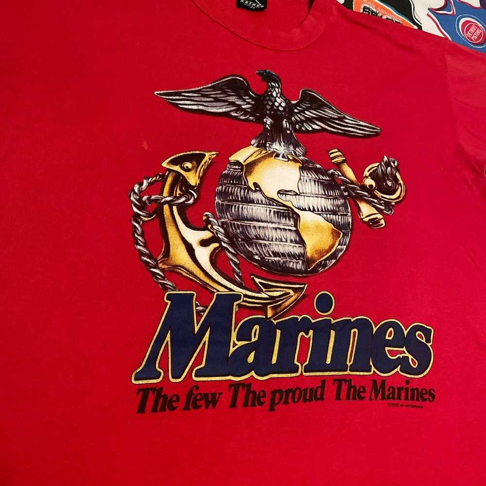 Marine × Tee Shirt × Vintage Vintage 1993 Marines… - image 2