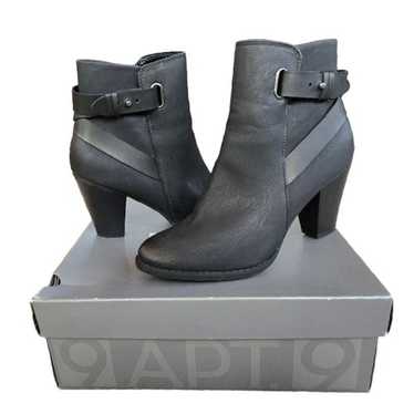 Apt. 9 Fulton Black Ankle Boot With 3" Block Heel… - image 1