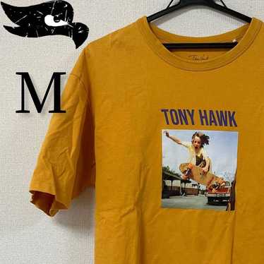 Tony Hawk Print T-shirt, Size M, Yellow. - image 1