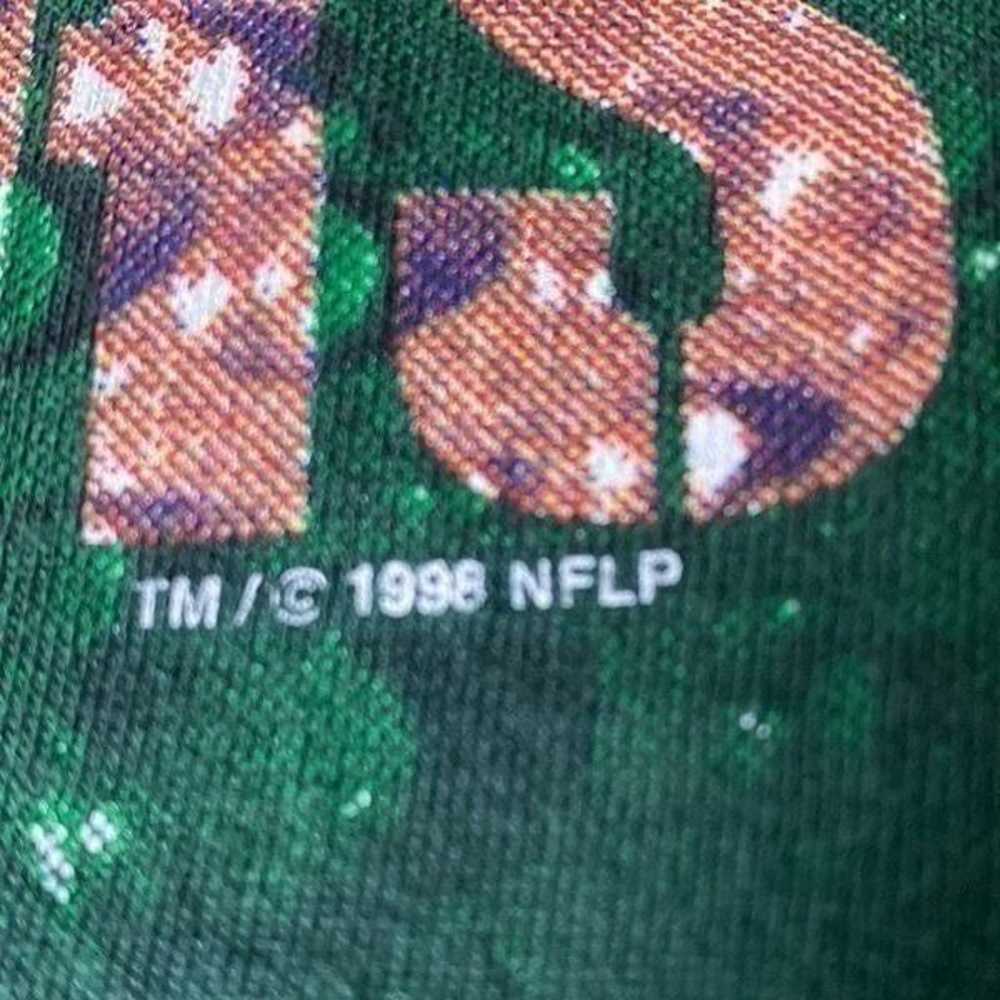 VIntage 1990s Green Bay Packers t shirt wet drop … - image 5