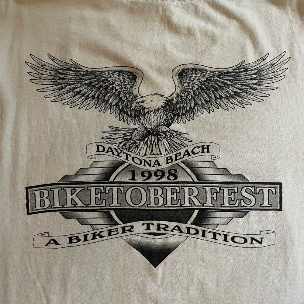 Vintage 90s Daytona Beach Biketoberfest Biker Har… - image 5