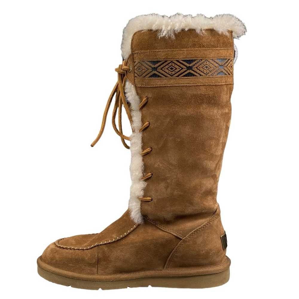 UGG Women's Brown Tularosa Brown Suede Aztec Snow… - image 2