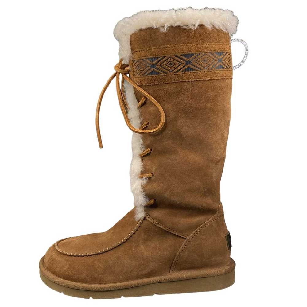 UGG Women's Brown Tularosa Brown Suede Aztec Snow… - image 3