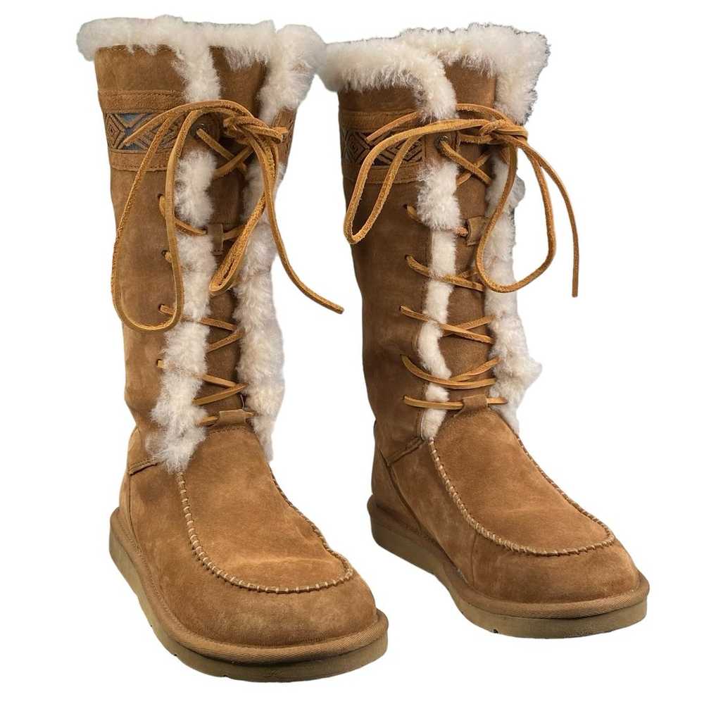 UGG Women's Brown Tularosa Brown Suede Aztec Snow… - image 5