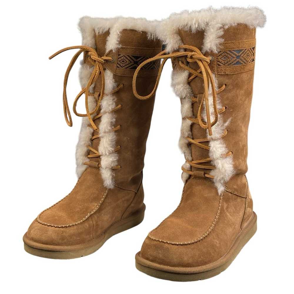 UGG Women's Brown Tularosa Brown Suede Aztec Snow… - image 6