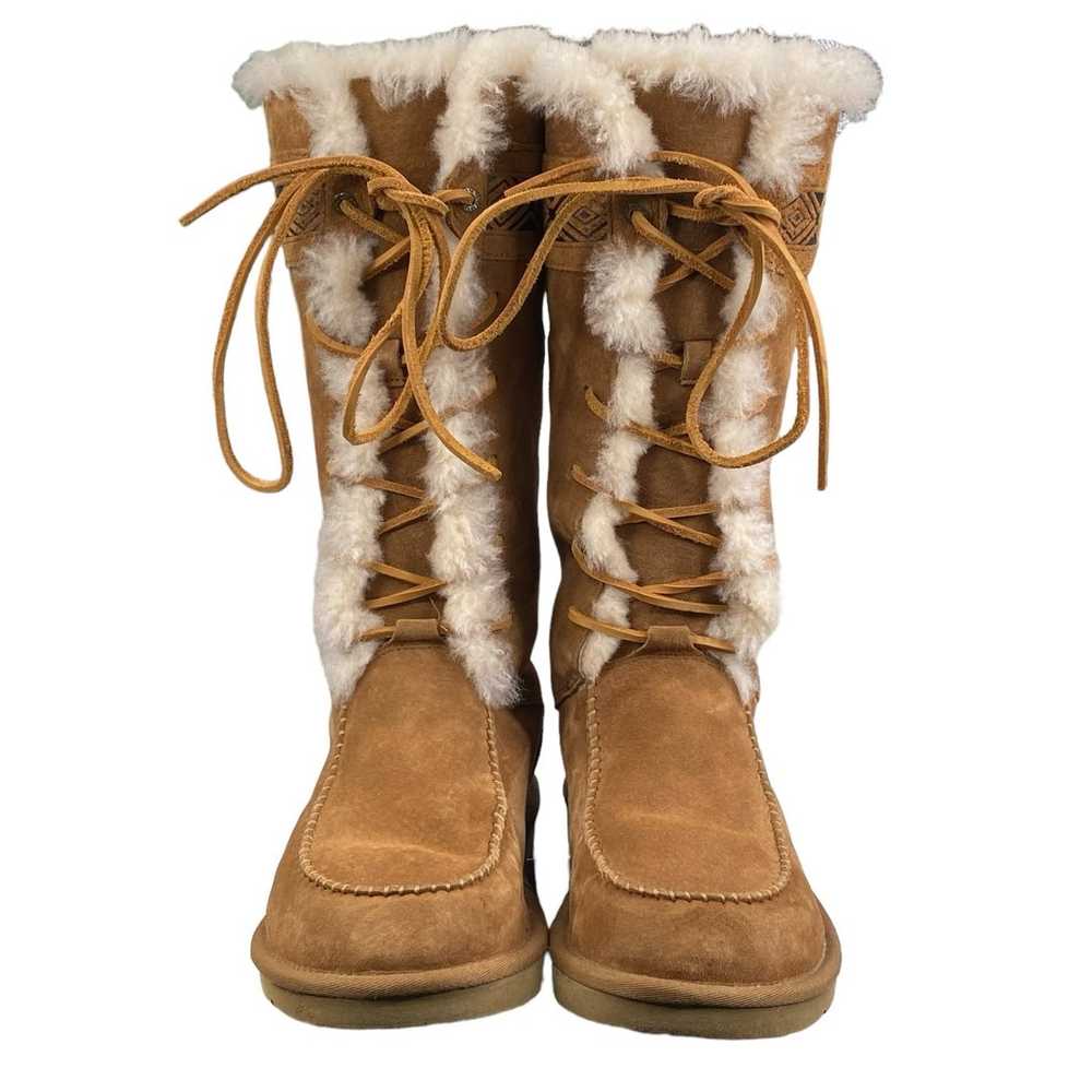 UGG Women's Brown Tularosa Brown Suede Aztec Snow… - image 7