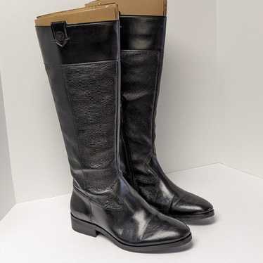 Vince Camuto Selpisa Tall Boots, Black Leather, W… - image 1