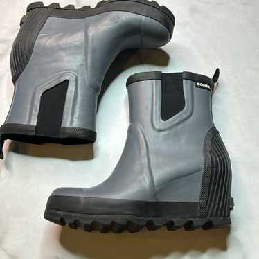 Sorel Joan™ Rain Wedge outlets Navy Gloss Boots