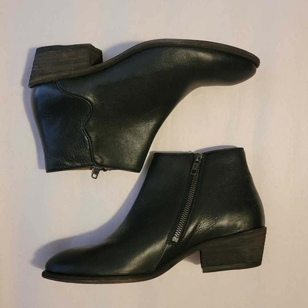 NEW Frye Carson Piping Bootie Womens 9.5 Black Le… - image 3