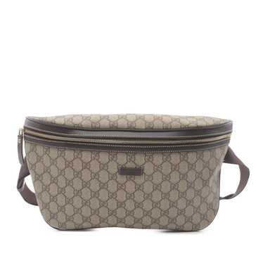 Brown Gucci GG Supreme Belt Bag