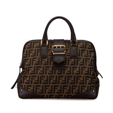 Brown Fendi Zucca Canvas Handbag