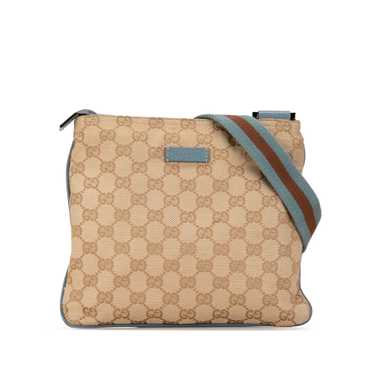 Brown Gucci GG Canvas Web Crossbody